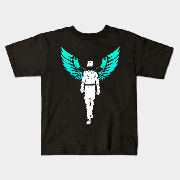 The Power - Green Wings V Kids T-Shirt by Scailaret